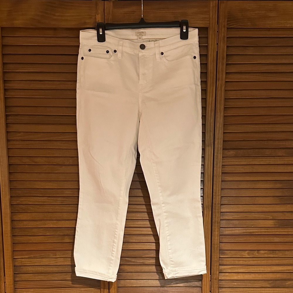 J. Crew Women's Off-White Ankle Jeans